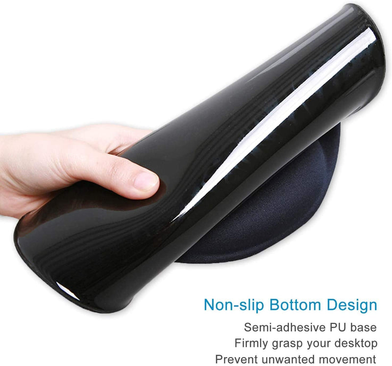 [Australia - AusPower] - Ergonomic Design Mouse Pad with Wrist Rest Support, Knocent Cute Lycra Cloth, Non-Slip PU Base Mat, Pain Relief Mousepad for Gaming & Working (Wrist Green Gold Marbling) (N7-GL53-R8G9) Wrist Green Gold Marbling 