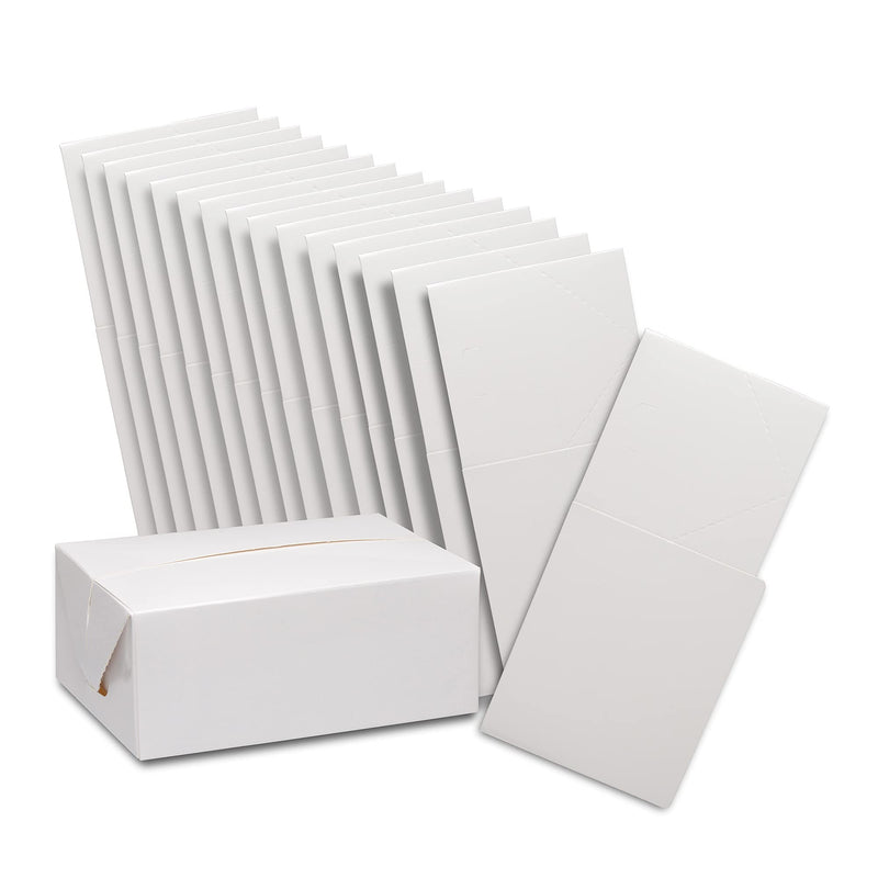 [Australia - AusPower] - Coated Bright Paperboard Bakery Box No-Window Size 6.7" x 4.7" x 2.75", Pack of 15, Perfect for Toasts, Cookies, Cupcakes 