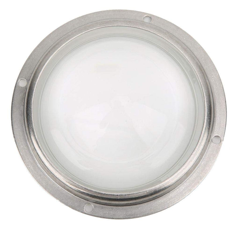 [Australia - AusPower] - Condenser Lens LED Lens Optical Glass 100mm/3.94in Beam Angle 60° Aspheric Waterproof Rubber Circle with Fixed Bracket for 20-200W LED 