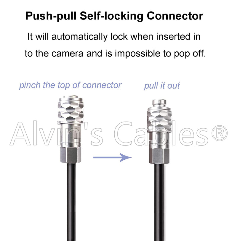 [Australia - AusPower] - Alvin's Cables BMPCC 4K 6K to D Tap Power Cable for Blackmagic Pocket Cinema Camera 4K| 6K Weipu 2 Pin Female to P Tap Coiled Cable 