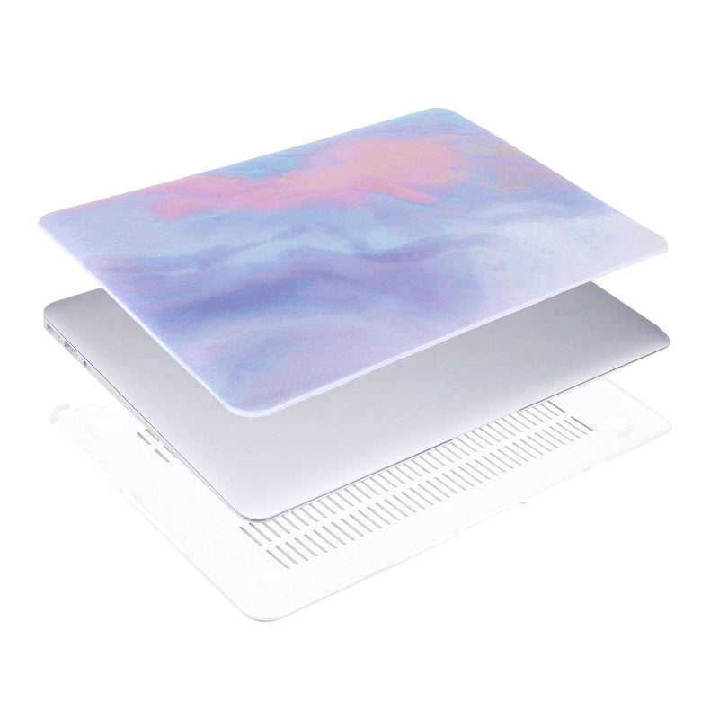 [Australia - AusPower] - MOSISO Compatible with MacBook Air 13 inch Case (Models: A1369 & A1466, Older Version 2010-2017 Release), Plastic Pattern Hard Shell Case & Keyboard Cover & Screen Protector, Colorful Clouds 