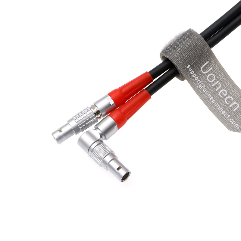 [Australia - AusPower] - Uonecn LBUS Cable ARRI Camera Lens Motor Line Rotate Right Angle 4-Pin Male to Straight 4-Pin Male Cable for ARRI LBUS FIZ MDR Focus CFORCE Lens Motor Cable 