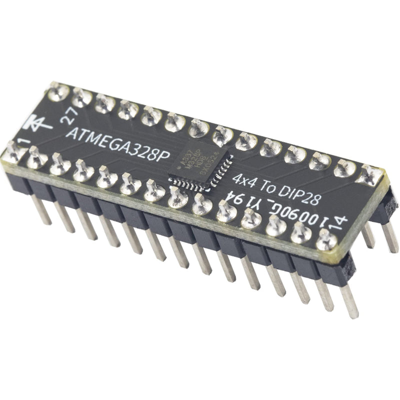 [Australia - AusPower] - naughtystarts 2pcs ATMEGA328 with UNO R3 Bootloader ATMEGA32P 4x4 SMD to DIP28 and 16MHz 1M Res 2pcs Caps Kit ATMega328 4x4 and 16M Kit (2pcs) 