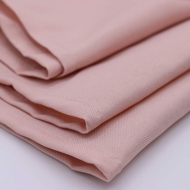 [Australia - AusPower] - Your Chair Covers - 20 Inch Square Premium Polyester Cloth Napkins 10 Pack - Blush, Oversized, Double Folded and Hemmed Table Napkins for Restaurant, Bistro, Wedding, Thanksgiving and Christmas 
