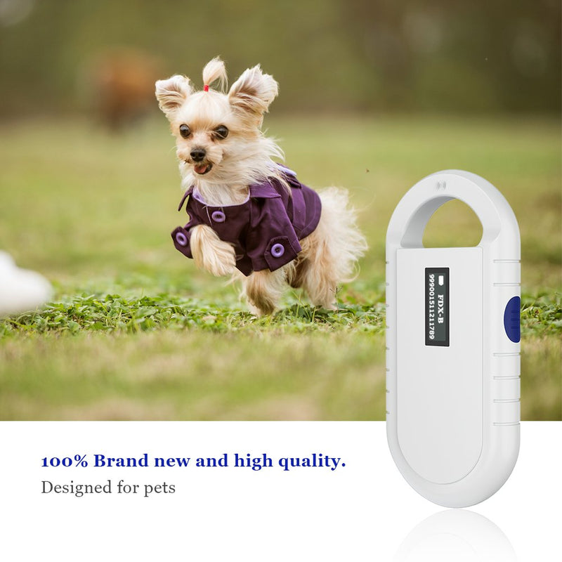 [Australia - AusPower] - Pet Microchip Scanner, Handheld Animal Chip Reader Portable RFID Reader Supports for ISO 11784/11785, FDX-B and ID64 RFID 