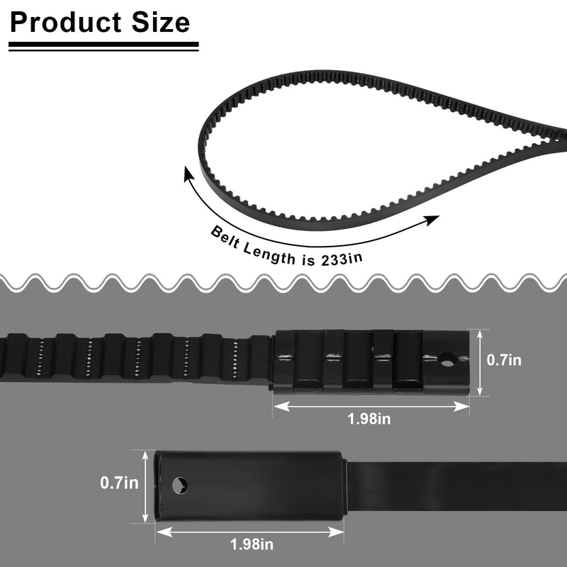 [Australia - AusPower] - 41A3589-3 41A3589-12 Garage Door Opener Belt for 7' Garage Door, Compatible with Liftmaster/Chamberlain/Craftsman Garage Door Opener Models 1270, 1280, 1280R, 8100, 8100M, 8200, 9200, 9500 7FT 