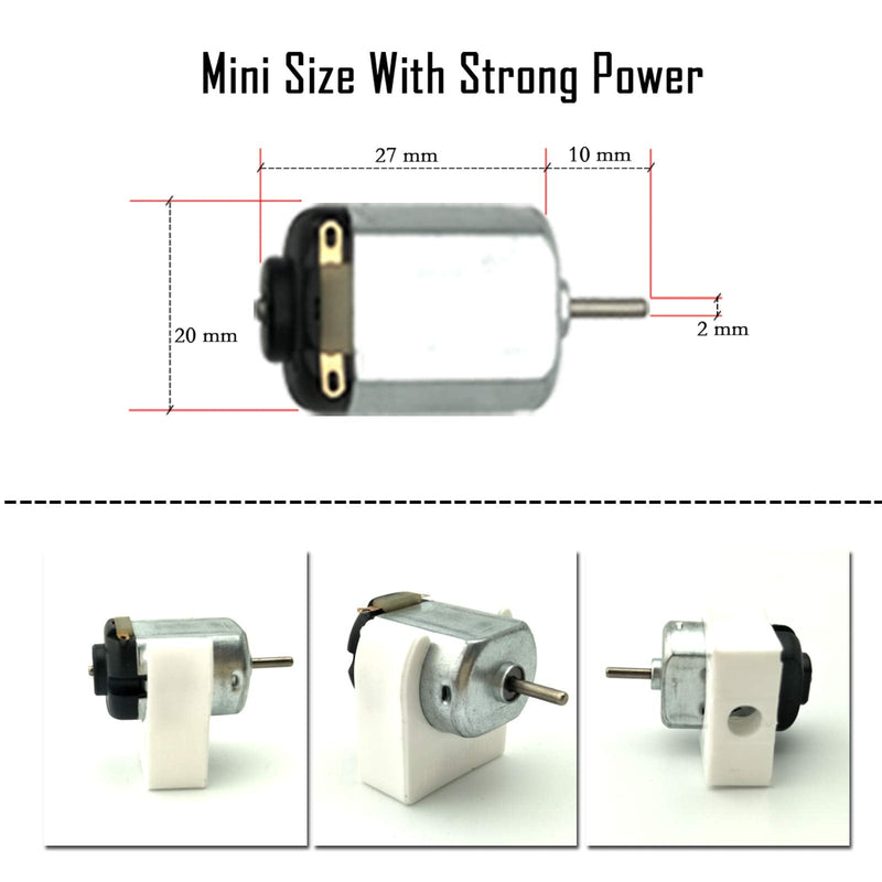 [Australia - AusPower] - EUDAX 6 set Rectangular Mini Electric 1.5-3V 24000RPM DC Motor with 84 Pcs Plastic Gears,Electronic wire, 2 x AA Battery Holder ,Boat Rocker Switch,Shaft Propeller for DIY Science Projects 