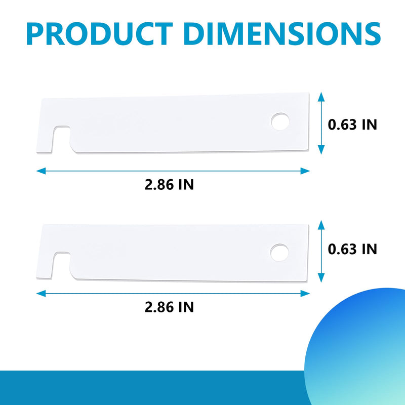 [Australia - AusPower] - 8PCS WE3M51 WE3M52 Clothes Dryer Teflon and Nylon Drum Bearing Slide Replacement Kitï¼ŒReplaces AP2041852, PS266747, AP5645214,AP5330786, 2216425, AH3505464, EA3505464 Item Package Quantity: 8 