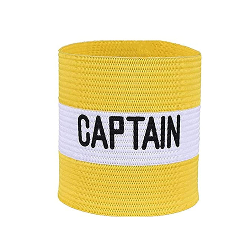 [Australia - AusPower] - CMLLING Football Elastic Captain Armband， Captain Armband，Player Bands Group Armband，Football Captain's Armband， for Youth and Adult(2pcs) Yellow + Red 
