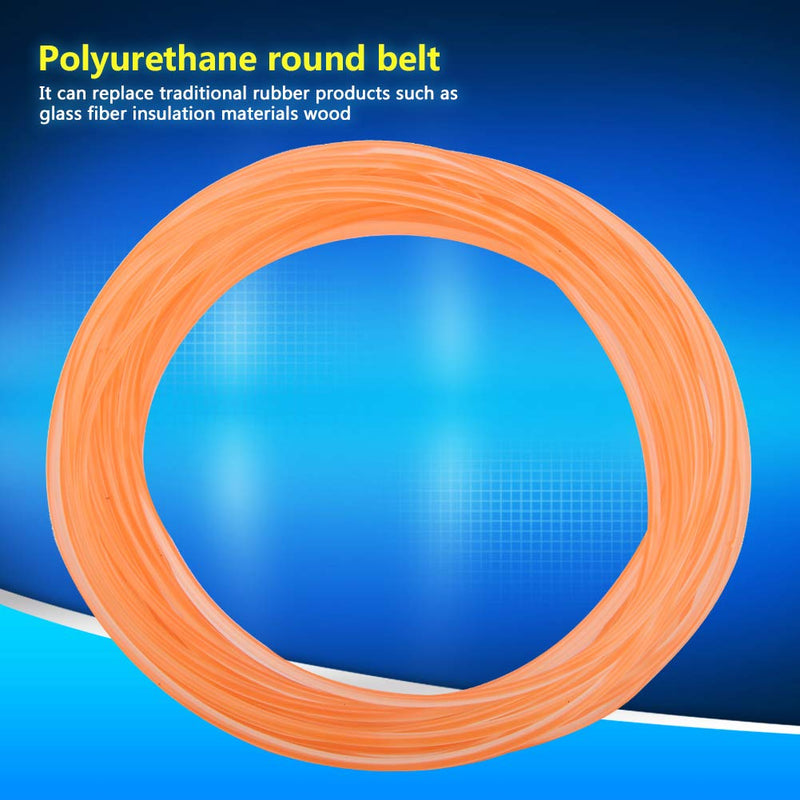 [Australia - AusPower] - Akozon PU Transmission Belt High-Performance Urethane Round Belting Smooth Surface PU Polyurethane Round Belt for Drive Transmission(3mm*10m) 3mm*10m 