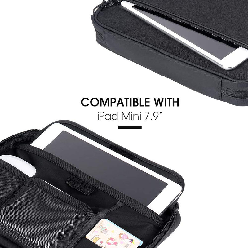[Australia - AusPower] - Smatree Electronic Organizer Travel Universal Case Gadget Gear Storage Pouch Compatible with 8.3inch iPad Mini 6/ 7.9 inches iPad Mini /Apple Pencil /iPhone 13/13Pro /iPhone 12, Tablet Sleeve Bag 