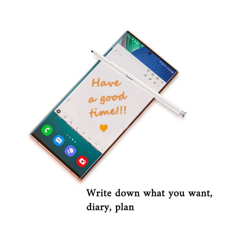 [Australia - AusPower] - Note 20 Stylus Replacement S Pen Touch Stylus S Pen Replacement for Samsung Galaxy Note 20 Note20 Ultra 5G Stylus Pen Touch S Pen (White, Without Bluetooth) 