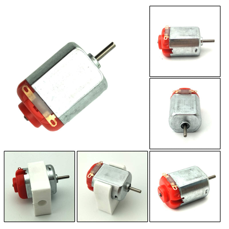 [Australia - AusPower] - 10pcs Micro 130 DC Motor Strong Magnetic Brushed Electric DC 3V -12V 25000 RPM Cars Toys Electric Motor, High Speed Torque DIY Remote Control Toy Car Hobby Motor, Metal Car Engine Motor Kit for Toys 