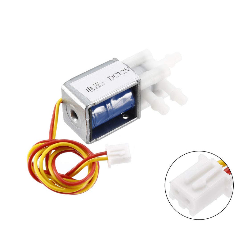 [Australia - AusPower] - uxcell Mini Solenoid Valve 2 Position 3 Way Normally Open DC12V 0.19A Water Air Solenoid Valve 