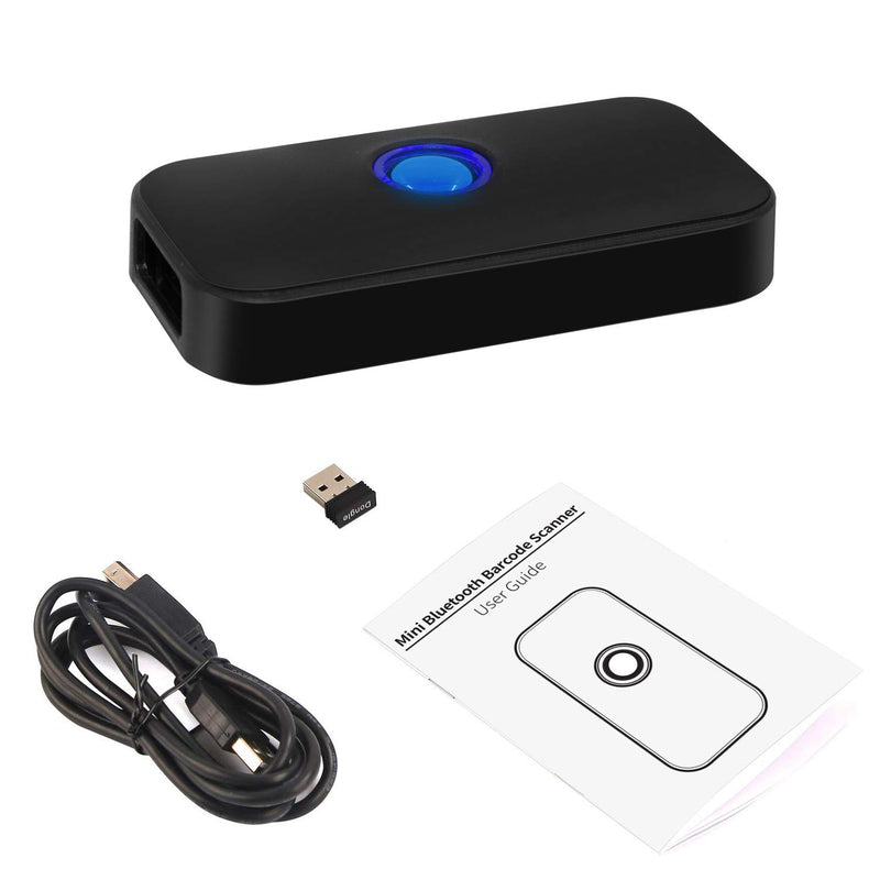 [Australia - AusPower] - Mini Bluetooth 2D Barcode Scanner,Alacrity 3-in-1 2.4G Wireless/USB Wired/Bluetooth Bar Code Reader Portable 1D QR Image Scanner PDF417 Data Matrix Code for iPad, iPhone, Android, Tablets or Computer 