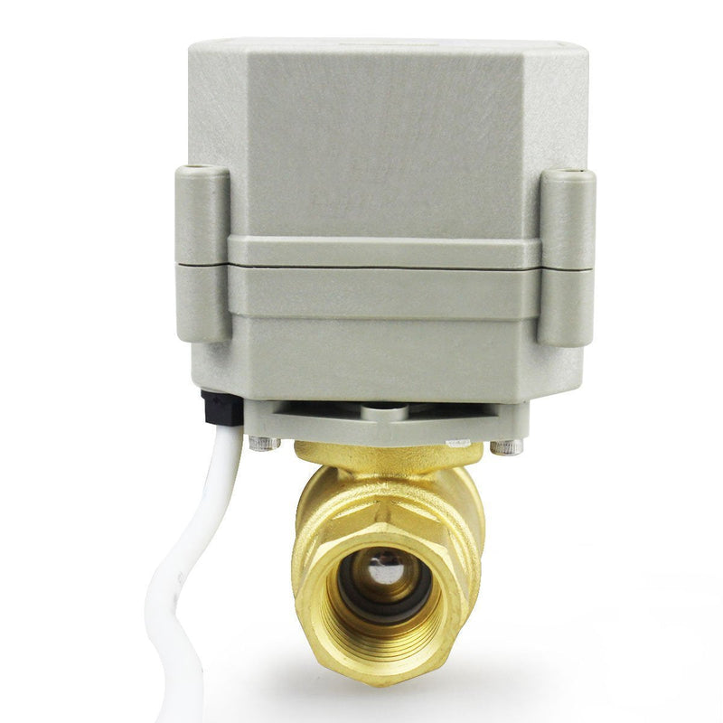 [Australia - AusPower] - HSH-Flo 2 Way 1/2" 3/4" 1" 1-1/4" 12V/24VAC/DC Brass On/Off Auto Return Electrical Position Feedback Motorized Ball Valve (1/2 Inch) 1/2 Inch 