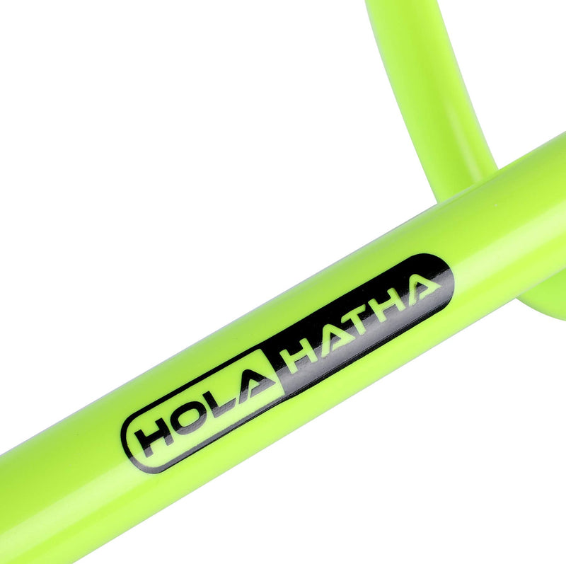 [Australia - AusPower] - HolaHatha Football and Soccer Training Sports Equipment Speed Agility Hurdle 8 to 11.8” Height Adjustable, Easy Storage - Bright Green 