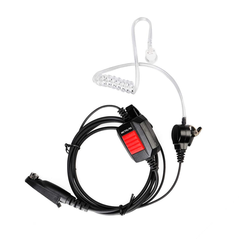 [Australia - AusPower] - Retevis 2 Way Radio Earpiece with Mic Big PTT IP66 Waterproof Headset for Retevis RT29 RT47 RT48 RT82 RT87 Ailunce HD1 Walkie Talkies (4 Pack) 