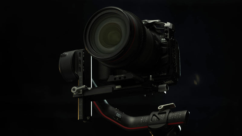 [Australia - AusPower] - Tilta Half Camera Cage Compatible with Canon R6 Mark II, with Mount Accessories via NATO Rail, Cold Shoe and 1/4"-20 Threads with Locating Pins | TA-T45-HCC-TG (Titanium Gray) Titanium Gray 