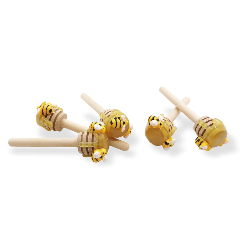 [Australia - AusPower] - 5 PCS Honey Dipper with Faux Honey Mini Bee Tiered Tray Decor Spring Summer Farmhouse Kitchen Display 