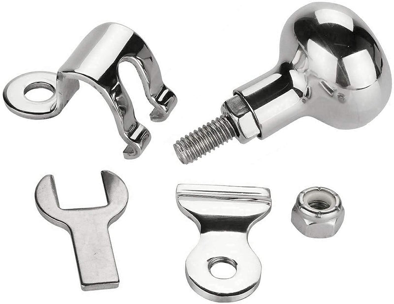 [Australia - AusPower] - ISURE MARINE 316 Stainless Steel Boat Steering Wheel Knob, Steering Wheel Maneuvering Knob Dia. from 5/8'' to 1'' 