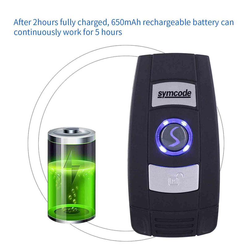 [Australia - AusPower] - Mini 2D Portable Handheld Bluetooth Barcode Scanner Wireless 2.4G & USB Wired 3-in-1 Bar Code Scanner Portable USB QR Code Scanner for Windows.Android.iOS.MAC.able to Scanner 