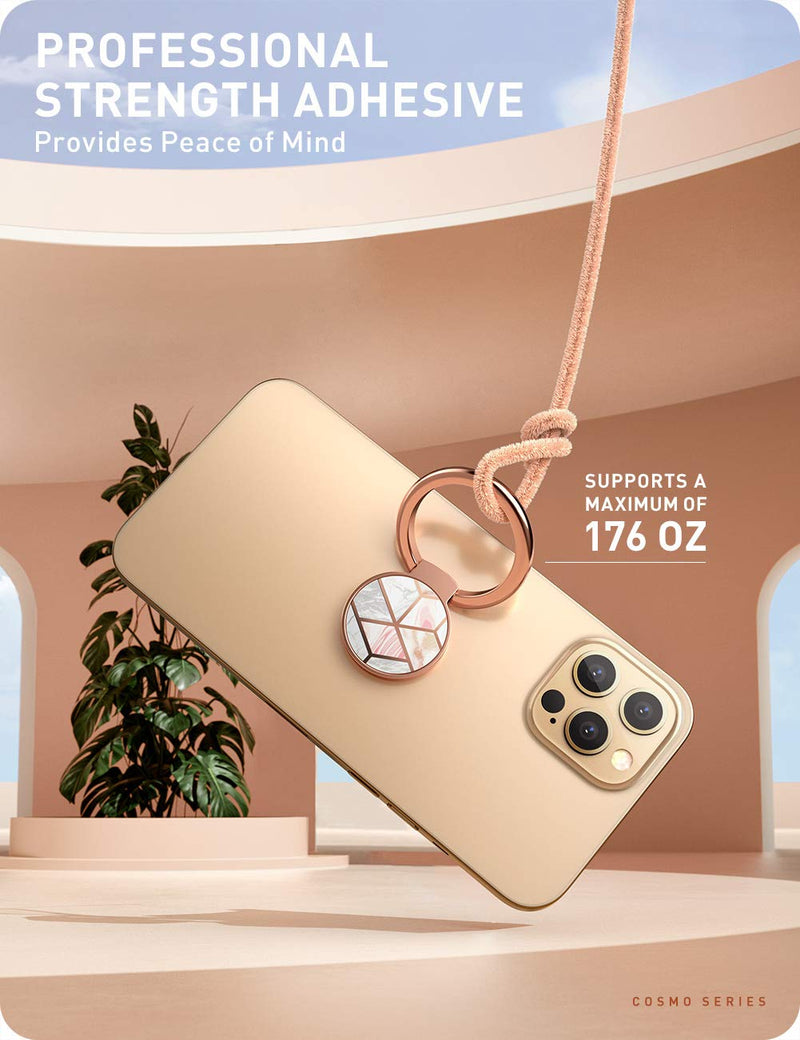 [Australia - AusPower] - i-Blason Cell Phone Finger Ring Holder - Universal - Kickstand with 360° Rotation and 180° Flip Magnetic Car Mountable Compatible with iPhone 13 Pro Max/iPhone 12/Galaxy S21/Pixel 6 (Marble) Marble 