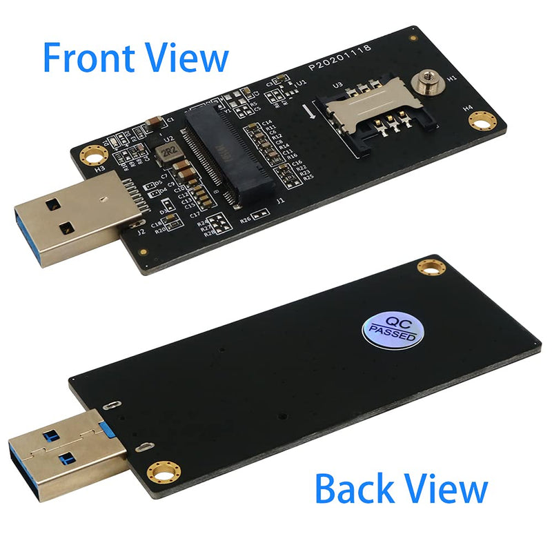 [Australia - AusPower] - NGFF(M.2) Key B to USB 3.0 Adapter with SIM 6pin Slot for WWAN/LTE Module 
