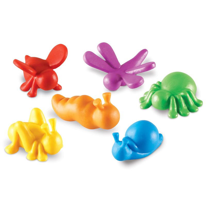 [Australia - AusPower] - Learning Resources in The Garden Critter Counters - 72 Pieces, Ages 3+ Toddler Learning Toys, Math Games for Kids, Math Manipulatives 