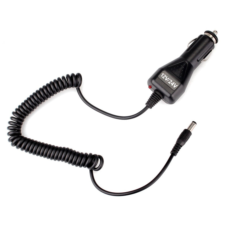[Australia - AusPower] - Ailunce HD1 Radio Car Charger 12V-24V Long Cable with LED Light for Ailunce HD1 Retevis RT5 RT29 RT87 Walkie Talkies Charger Station (1 Pack) 