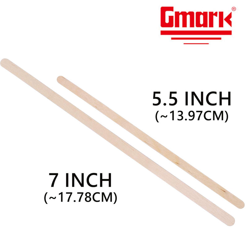 [Australia - AusPower] - Gmark Individually Wrapped 5.5" Wood Coffee Stir Sticks - 500pc Round End, Eco Friendly Coffee Stirrers Wood for Hot Drinks - Natural Birch Wood GM1014A 5.5 Inches 