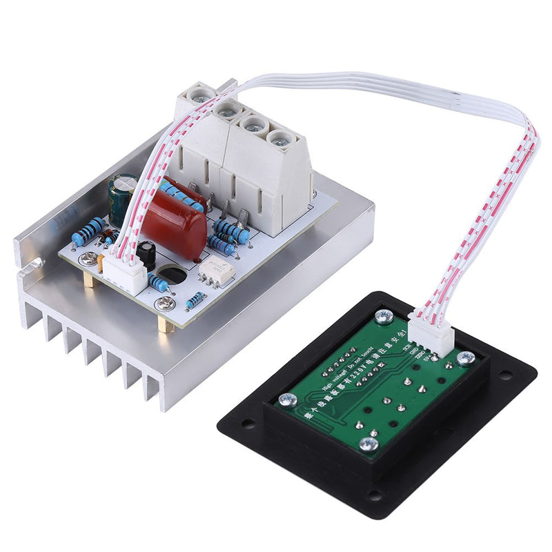 [Australia - AusPower] - Walfront Dimmer Switch,10000W SCR Digital Voltage Regulator Speed Control Dimmer Thermostat AC 220V 80A 