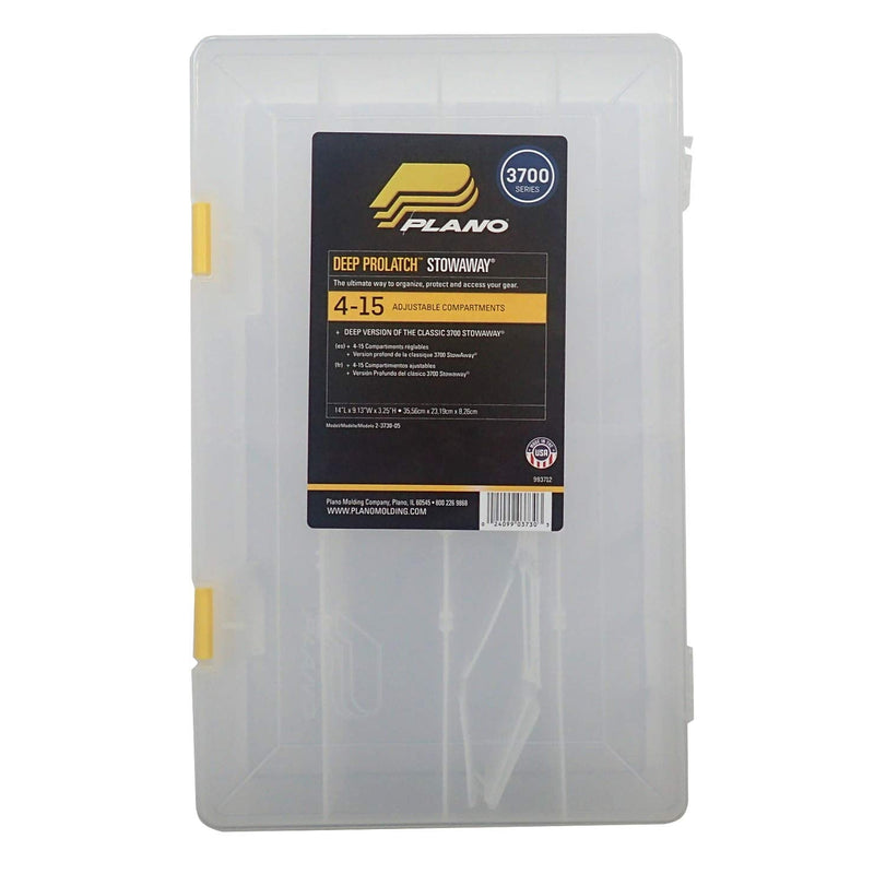 [Australia - AusPower] - Plano 23730-05 Prolatch Stowaway Deep with Adjustable Dividers Transparent 