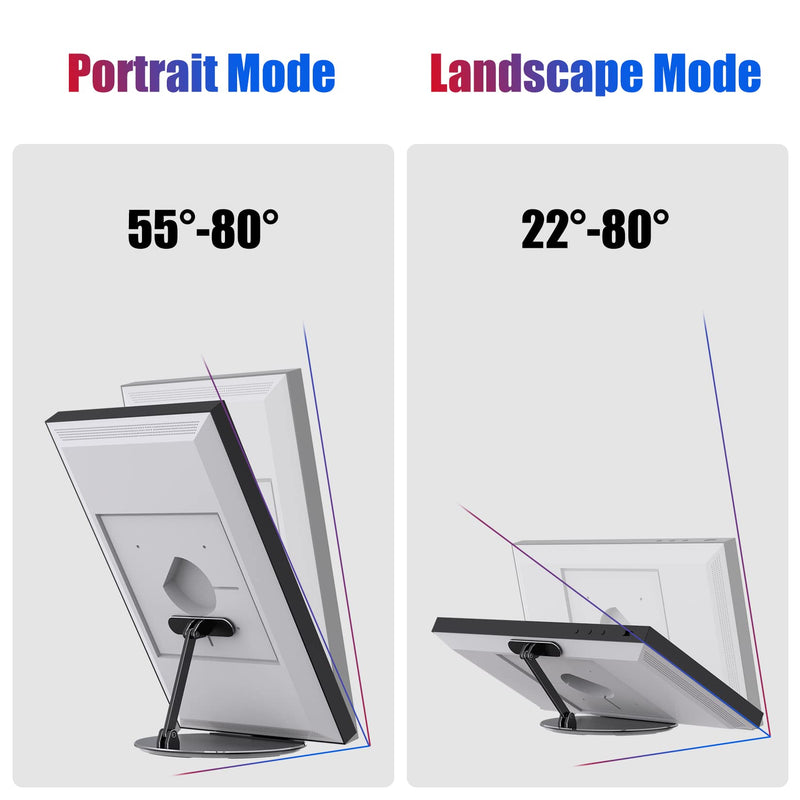 [Australia - AusPower] - ITSHOM Swivel and Tilt Stand, for Show 15 Smart Display, Made of Heavy-Duty Aluminum, Device Sit On It Without Mounting (Black) black 