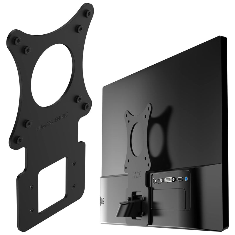 [Australia - AusPower] - HumanCentric VESA Mount Adapter for LG Monitors 24MP58VQ, 24MP58VQ-P, 24MP59HT, 24MP59HT-P, and 24MP60VQ, VESA Adapter Bracket Mounts Monitor to VESA Stand, Arm or Desk Mount with 75x75 or 100x100 mm 