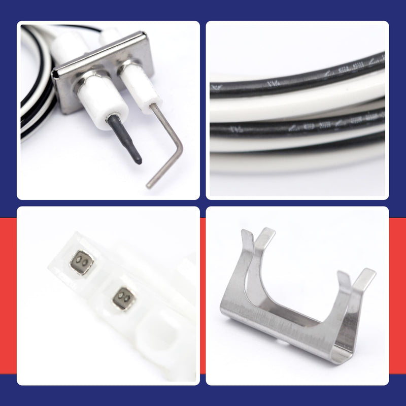 [Australia - AusPower] - Q3400A1024/U Igniters Flame Rod Assembly Replacement for Honeywell Q3450 Q3480 Q3620 R42640-001, Upgraded Flame Rod Sensor Igniters 24V Silcon Nitride Ignitors for SV9500M Valve 