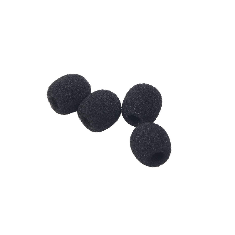 [Australia - AusPower] - 12Pcs Lavalier Microphone Clip Metal Tie Clips with 12Pcs Foam Windscreen Cover, Lapel Microphone Replacement Kit 