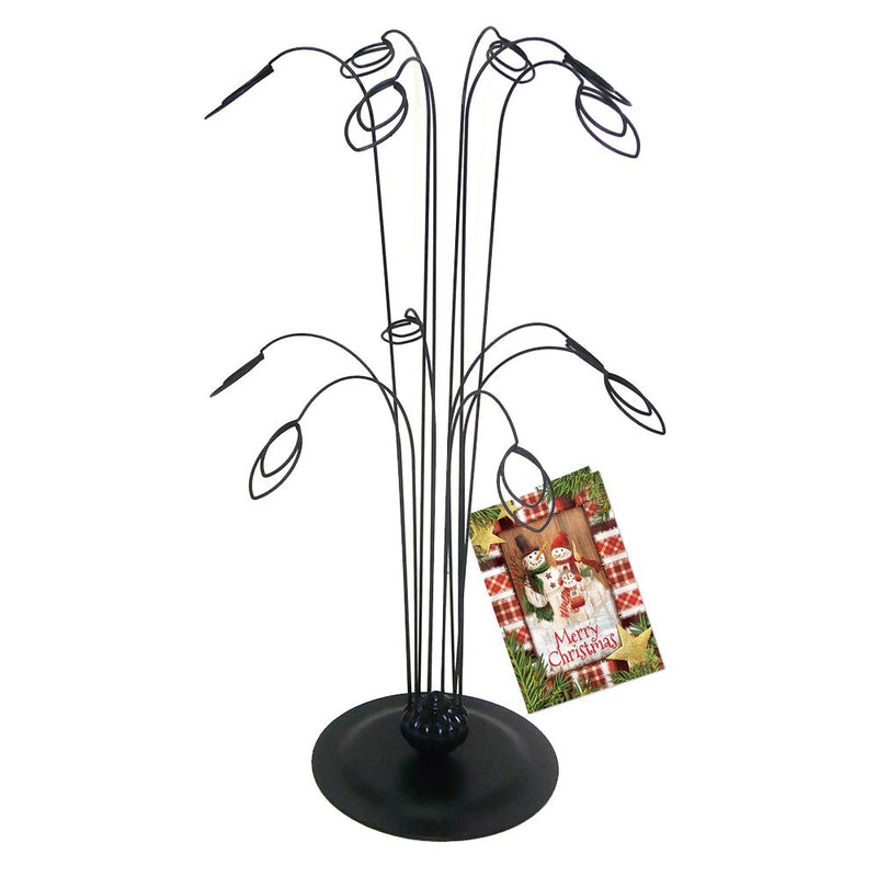 [Australia - AusPower] - HOHIYA Photo Tree Holders Gift Card Money Picture Display Stand Christmas Wedding Greeting Birthday Party Gift Black 14 inch Black 