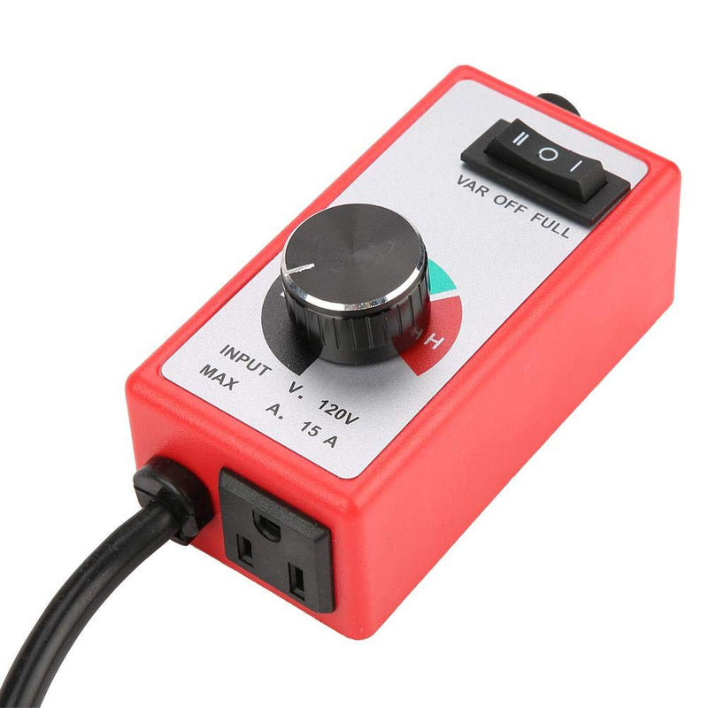 [Australia - AusPower] - Speed Governor,120V Router Fan Variable Speed Controller Governor Electric Motor Rheostat High quality motor, reliable and durable,Red 