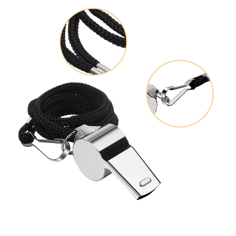 [Australia - AusPower] - SANNIX 28 Pack Coach Whistles Bulk with Lanyard Plastic and Stainless Steel Whistles for Basketball Football Gyms Emergency Multicolored-28pcs 