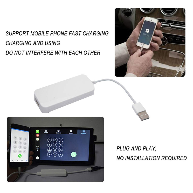 [Australia - AusPower] - Dongle Adapter USB for Apple iOS CarPlay Android Car Radio Navigation Player Hot 