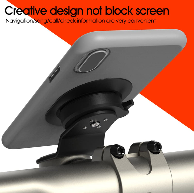 [Australia - AusPower] - Bike Phone Mount,Mountain Bicycle Cell Phone Holder,Universal Aluminum Handlebar Stem Phone Clamp,Cycling Mobile Phone Clip,MTB Road Bike Quick Attach/Release for iPhone Samsung Galaxy Google【2nd Gen】 