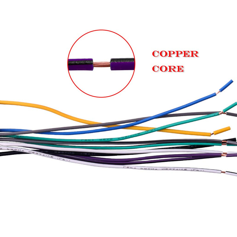 [Australia - AusPower] - RDBS Aftermarket Radio Wiring Harness Adapter Fit for Some Jeep Dodge Chrysler Modles Car Stereo Wire Harness Antenna Plug 