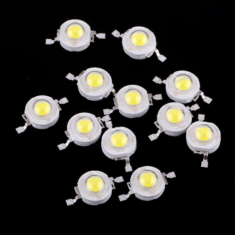 [Australia - AusPower] - Acogedor 50pcs High Power Led Chip SMD COB 1W Cool White 6000~6500K LED Bead Emitters Bulb Chip for DIY Floodlight Spotlight (Cool White) 