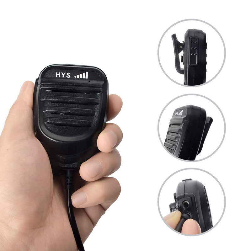 [Australia - AusPower] - HYS TC-M20 Walkie Talkie Handheld Speaker Mic Shoulder Microphone for Baofeng UV-5R series BF-888S Retevis H-777 RT22 RT21 TYT Kenwood TK-240 TK-250 TK-255 Wouxun KG-659 KG-669 KG-669 PLUS 2-Way Radio 