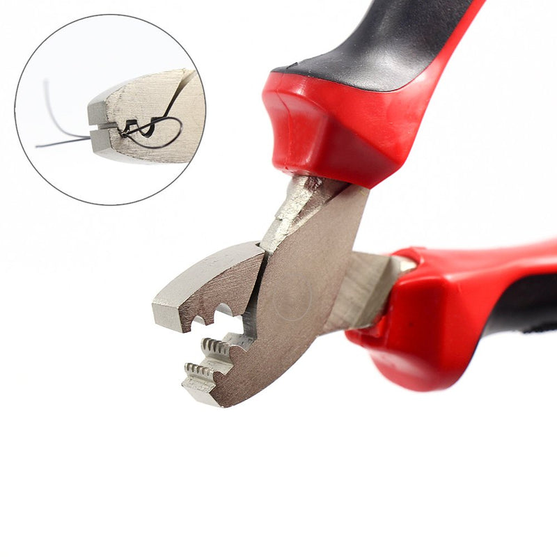[Australia - AusPower] - Hand Crimper Tools Stainless Steel Fishing Pliers Braid Cutters Hook Remover Fish Holder Hand Crimper Tool 