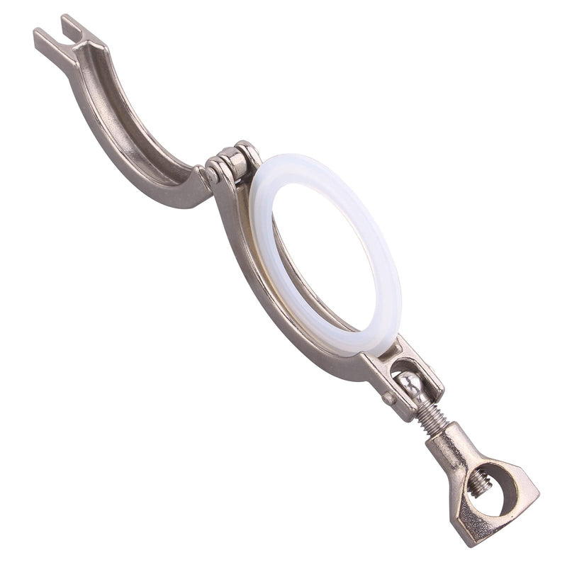 [Australia - AusPower] - GOVALVE Sanitary Stainless Steel Tri-Clamp - Heavy Duty Sanitary Clamp with Wing Nut for Ferrule TC (64mm) with Silicone Gaskets Pack of 2 2" Tri Clamp (2 pack) 