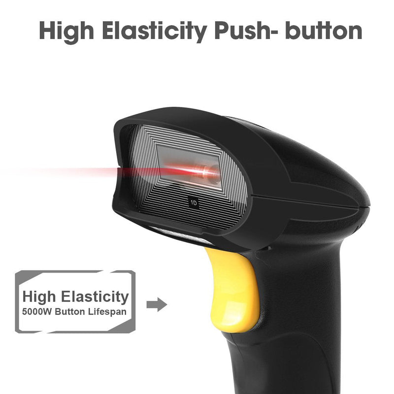 [Australia - AusPower] - Handheld USB Barcode Scanner Wired 1D Bar Code Reader with USB Cable for Supermarket, Convenience Store, Warehouse 