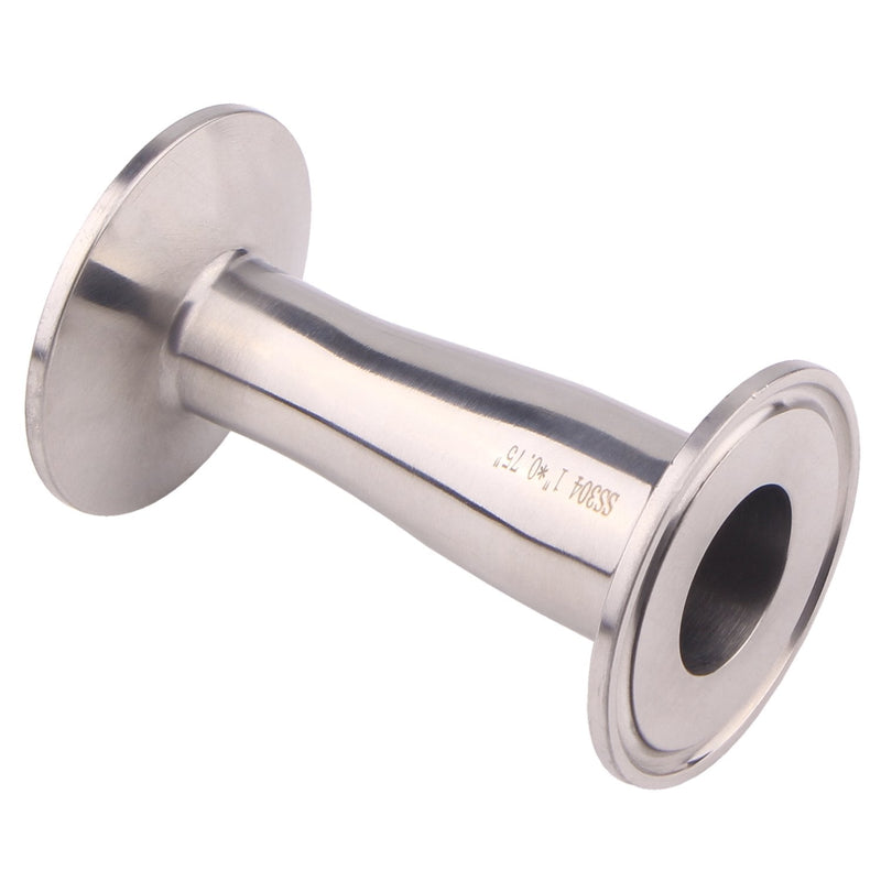 [Australia - AusPower] - DERNORD Sanitary Fitting Reducer Fitting SUS304 Tri Clamp Ferrule Style 1" Tube OD to 3/4" Tube OD OD SIZE: ( 1 Inch * 3/4 Inch ) Pack of 1 