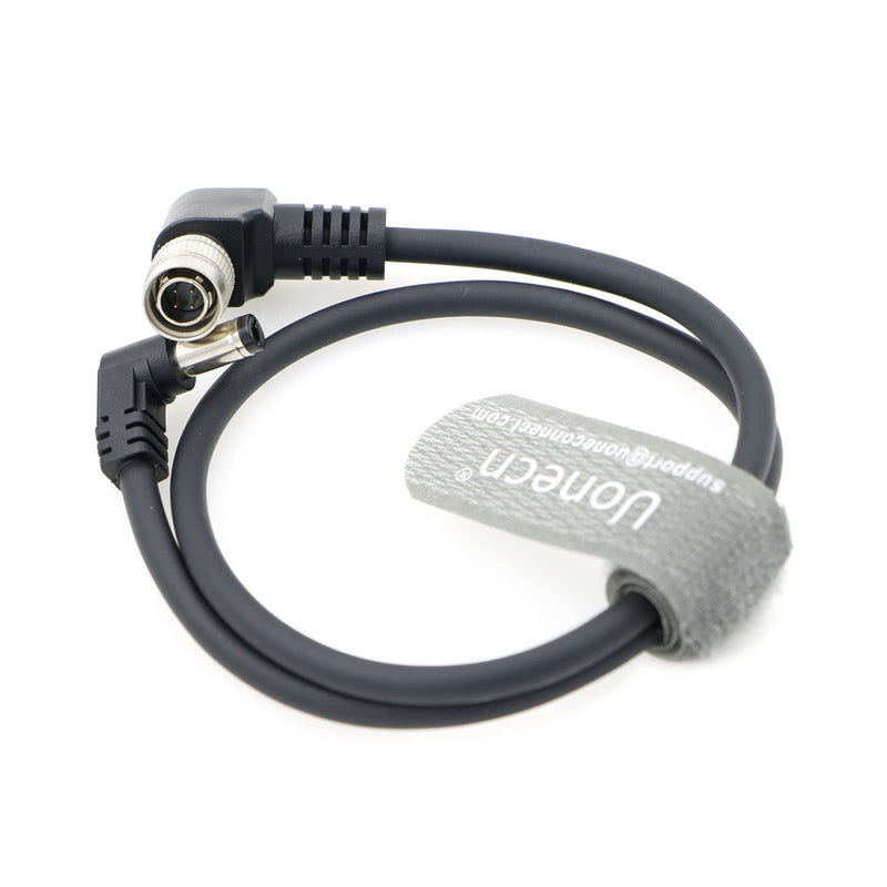 [Australia - AusPower] - Uonecn Right Angle Hirose 4 Pin Male to Right Angle DC Jack for Sony F5 Camera to SmallHD Monitor 